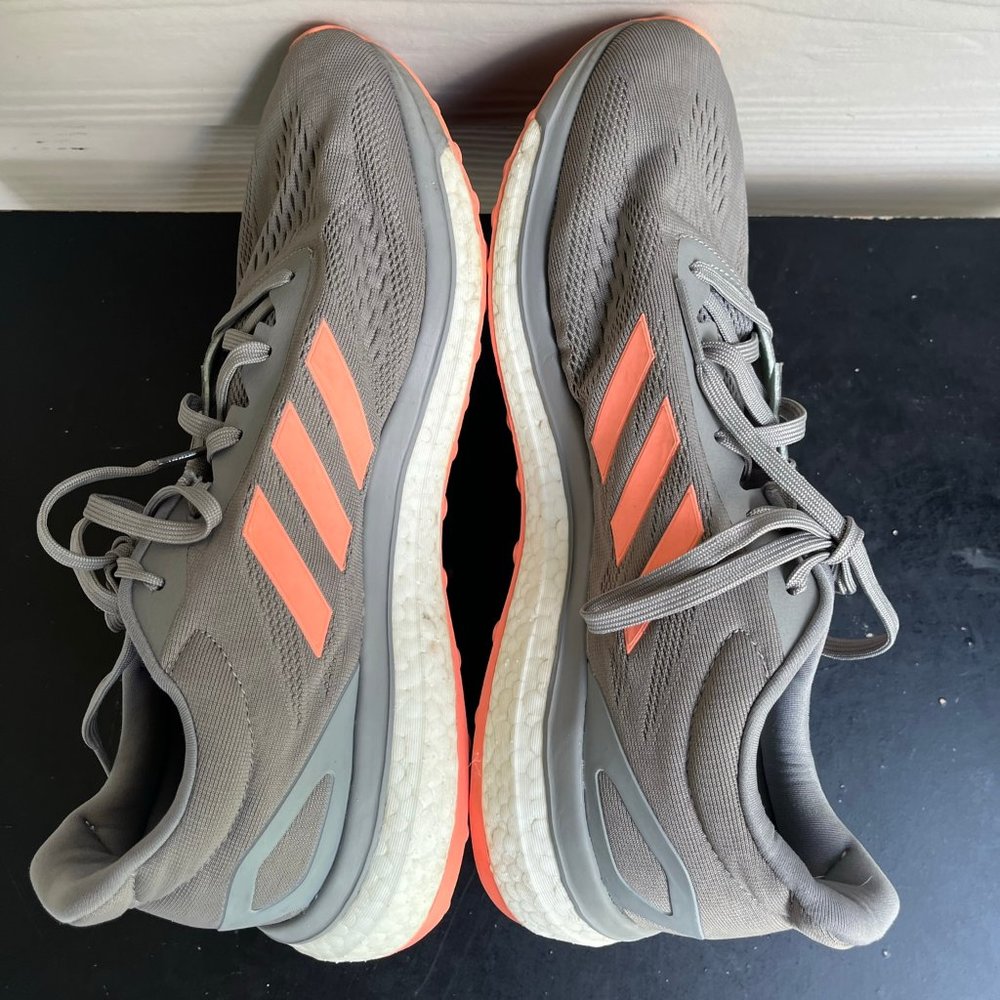 Adidas Women's Response Boost LT Grey Sun Glow Running Shoes Sneakers Sz. 10 - Picture 6 of 9